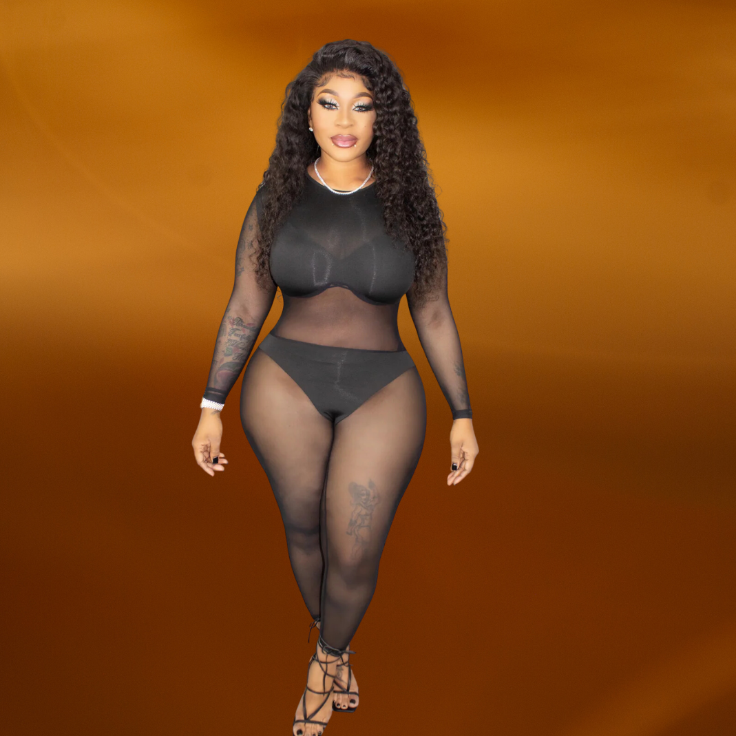 Keep It Hot Jumpsuit - Black