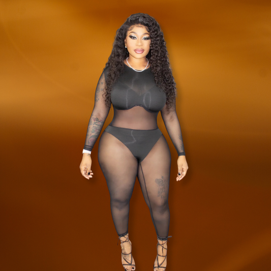 Keep It Hot Jumpsuit - Black