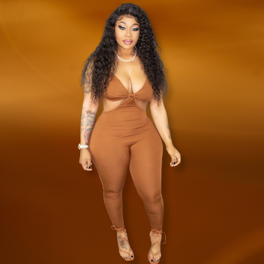 Issa Vibe Jumpsuit - Brown